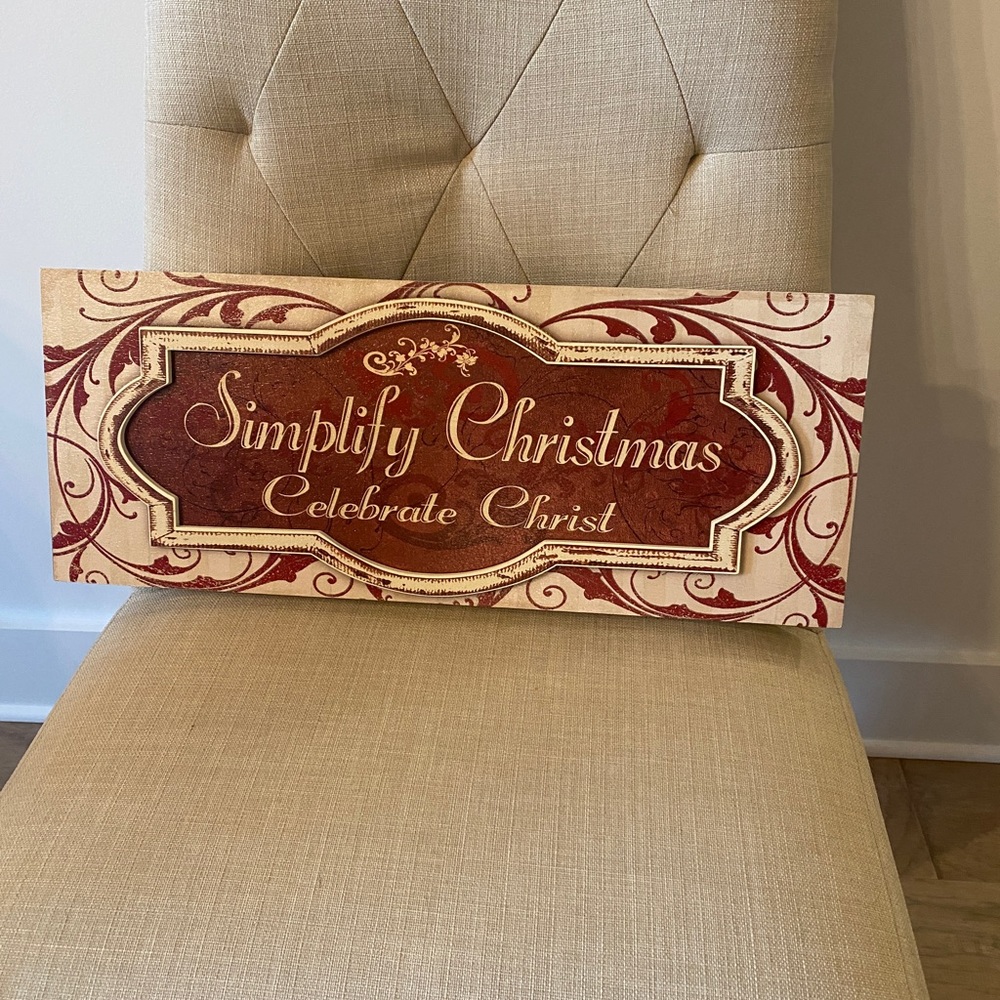Simplify Christmas sign